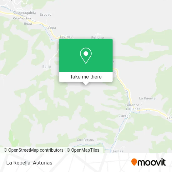 La Rebeḷḷá map