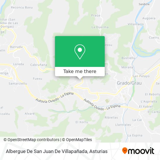 Albergue De San Juan De Villapañada map