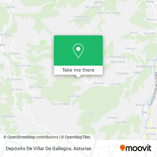 Depósito De Villar De Gallegos map