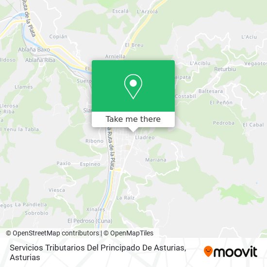 Servicios Tributarios Del Principado De Asturias map