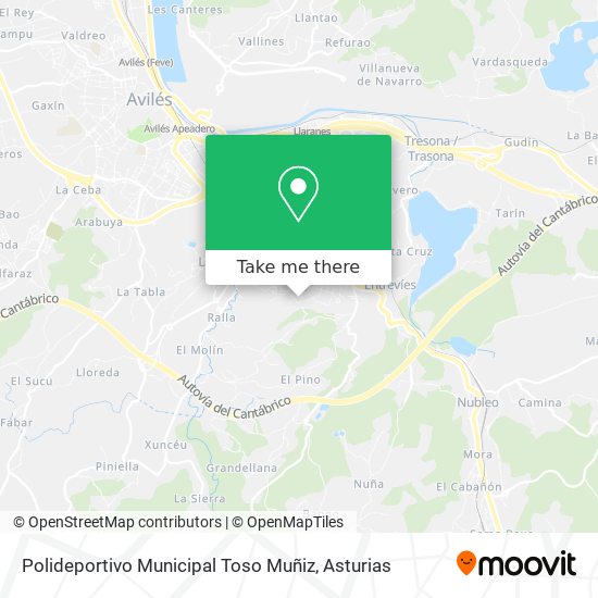 Polideportivo Municipal Toso Muñiz map