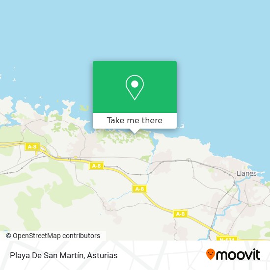Playa De San Martín map