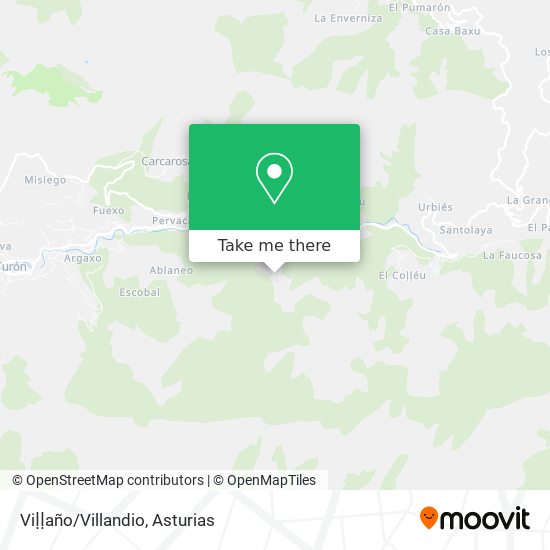 Viḷḷaño/Villandio map