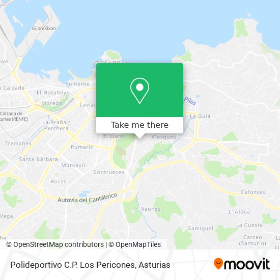 Polideportivo C.P. Los Pericones map