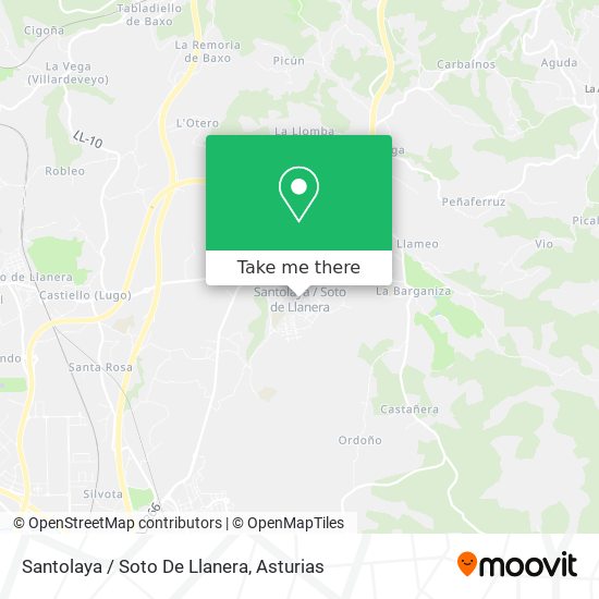 mapa Santolaya / Soto De Llanera