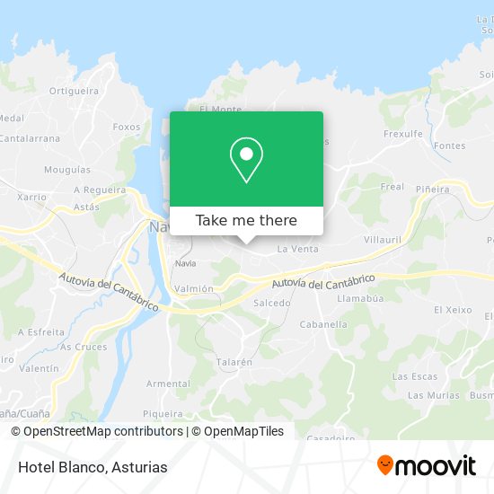 mapa Hotel Blanco