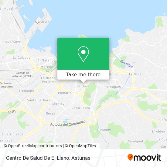 Centro De Salud De El Llano map