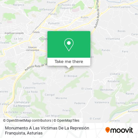 Monumento A Las Víctimas De La Represión Franquista map