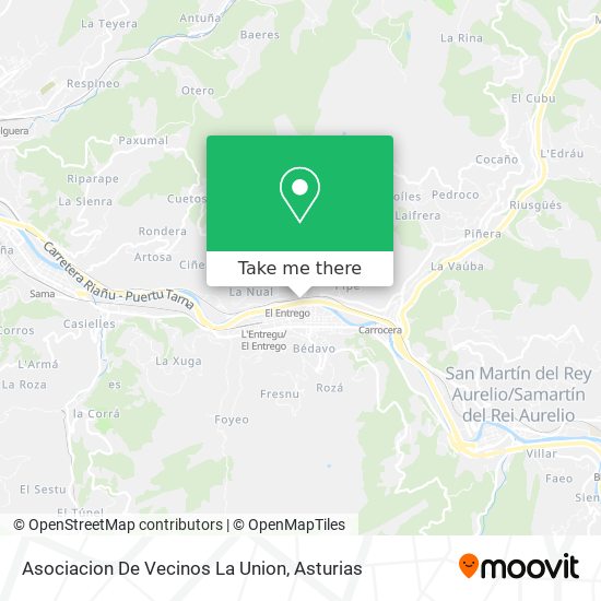 mapa Asociacion De Vecinos La Union