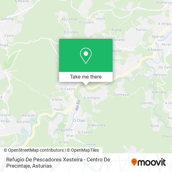 Refugio De Pescadores Xesteira - Centro De Precintaje map