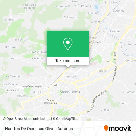 Huertos De Ocio Luis Oliver map