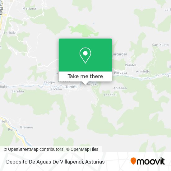 Depósito De Aguas De Villapendi map