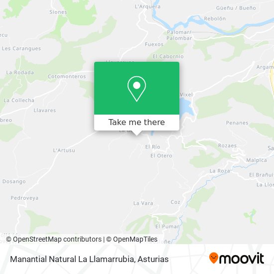 Manantial Natural La Llamarrubia map