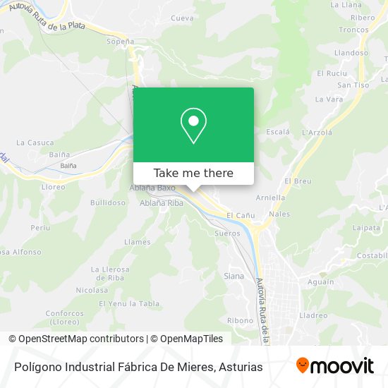 Polígono Industrial Fábrica De Mieres map
