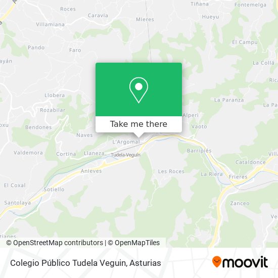 Colegio Público Tudela Veguin map