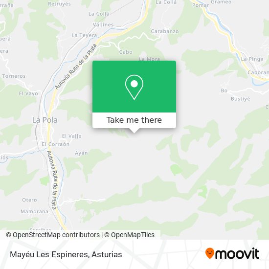 Mayéu Les Espineres map