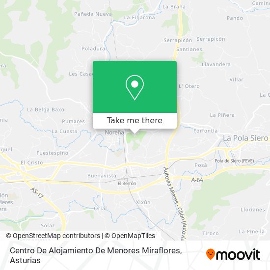 Centro De Alojamiento De Menores Miraflores map