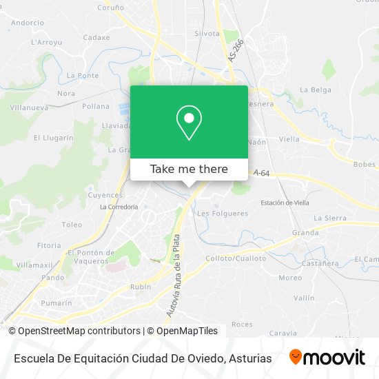 Escuela De Equitación Ciudad De Oviedo map