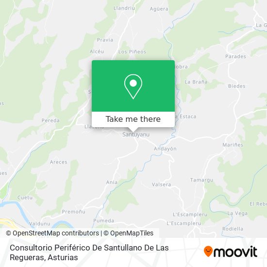Consultorio Periférico De Santullano De Las Regueras map