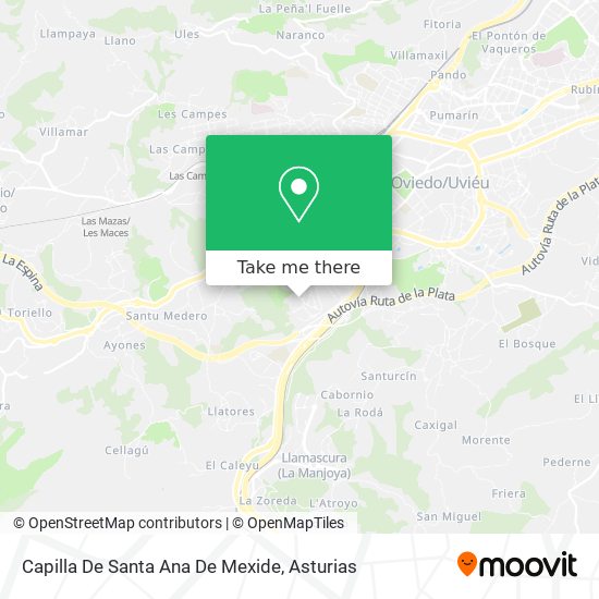 mapa Capilla De Santa Ana De Mexide
