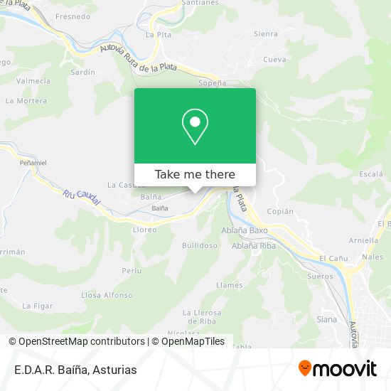 E.D.A.R. Baíña map