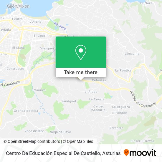 Centro De Educación Especial De Castiello map