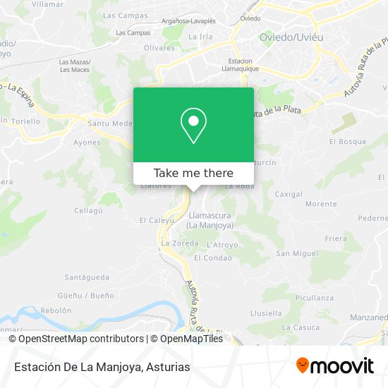Estación De La Manjoya map