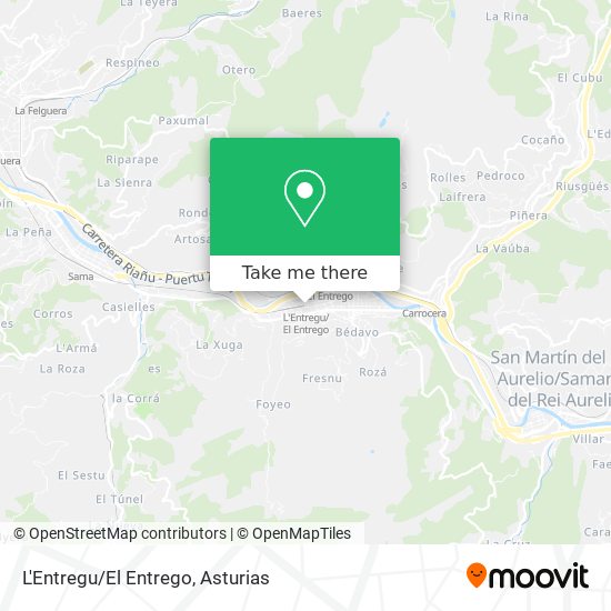 L'Entregu/El Entrego map