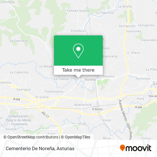 Cementerio De Noreña map
