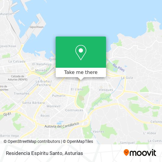 Residencia Espíritu Santo map