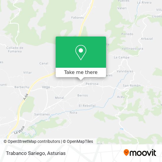 Trabanco Sariego map