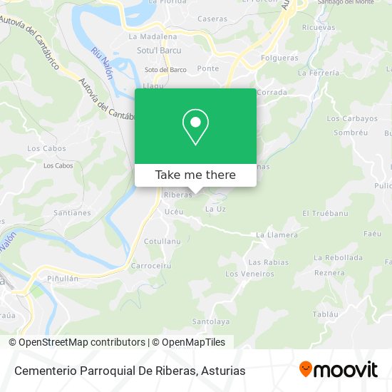 Cementerio Parroquial De Riberas map