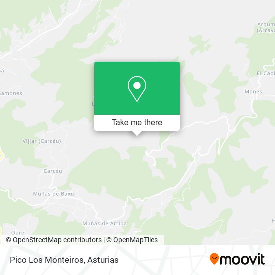 Pico Los Monteiros map