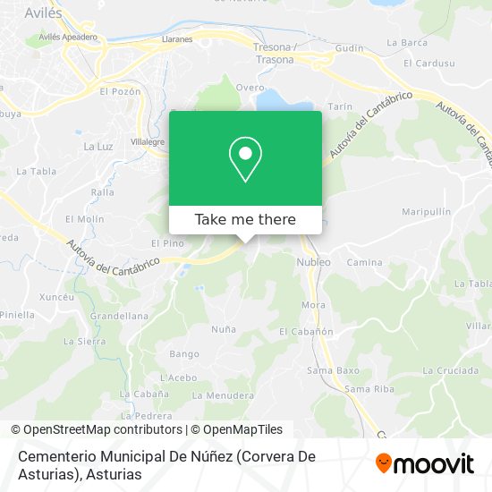 Cementerio Municipal De Núñez (Corvera De Asturias) map