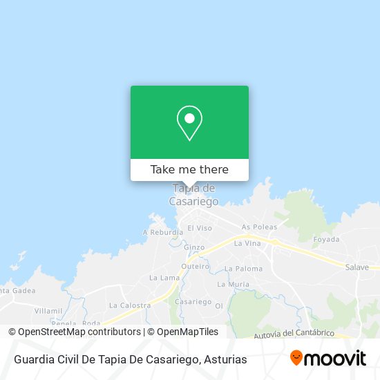 Guardia Civil De Tapia De Casariego map