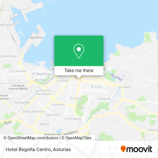 Hotel Begoña Centro map