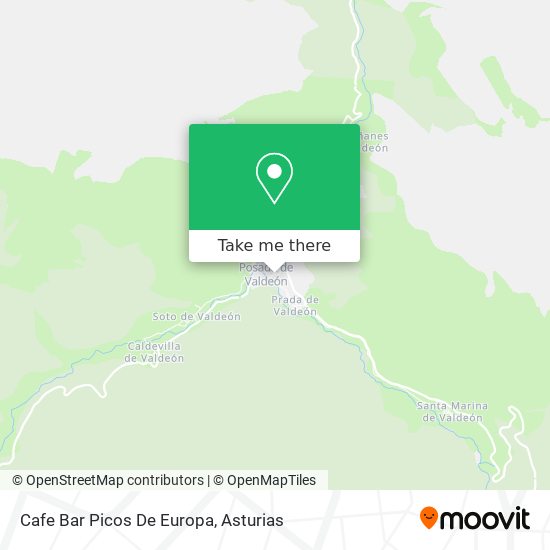 Cafe Bar Picos De Europa map