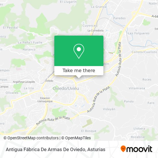 Antigua Fábrica De Armas De Oviedo map