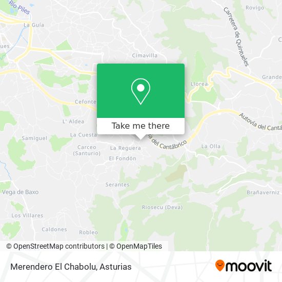 Merendero El Chabolu map