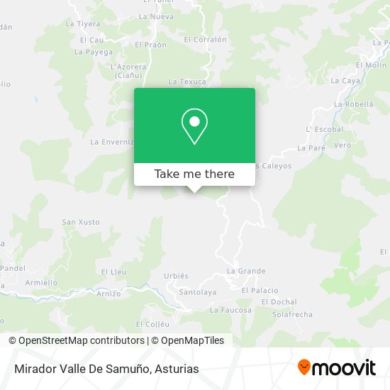 Mirador Valle De Samuño map