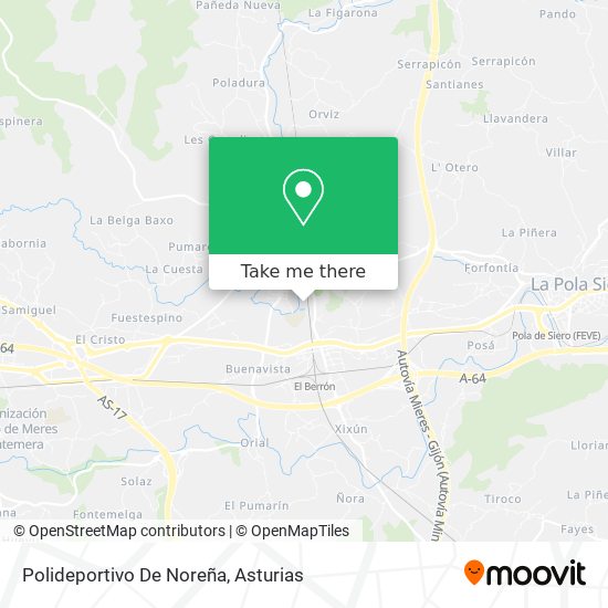 Polideportivo De Noreña map