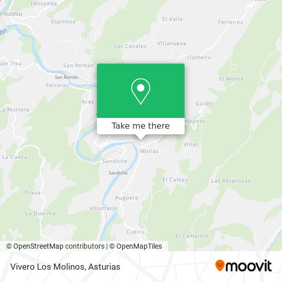 Vivero Los Molinos map