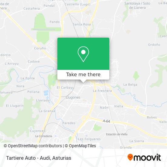 Tartiere Auto - Audi map