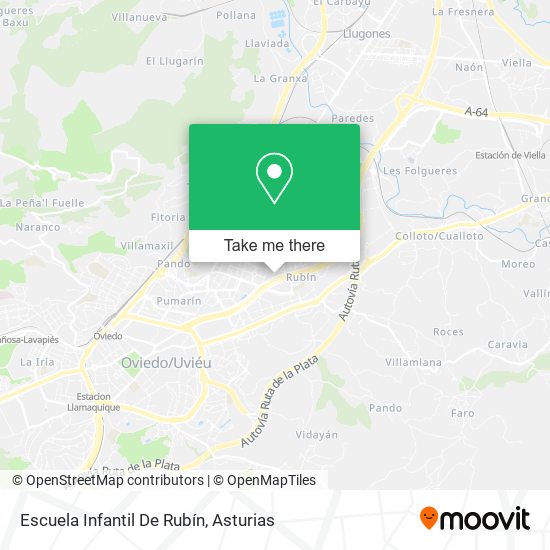 Escuela Infantil De Rubín map