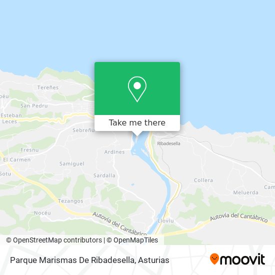 Parque Marismas De Ribadesella map