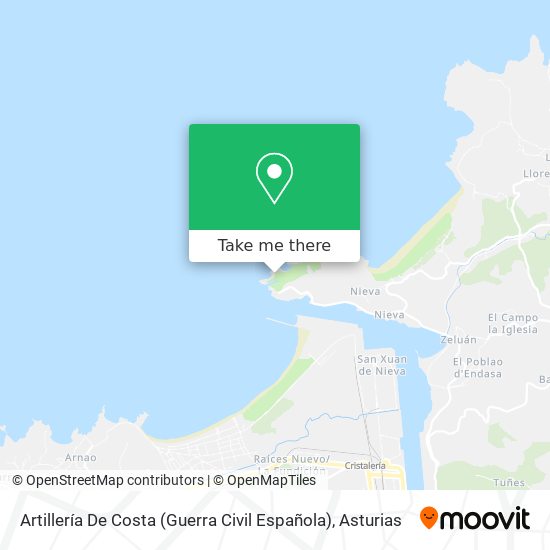 Artillería De Costa (Guerra Civil Española) map