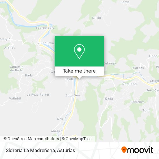 Sidrería La Madreñería map