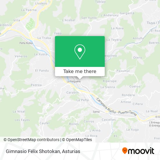 Gimnasio Félix Shotokan map