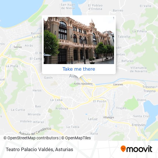Teatro Palacio Valdés map