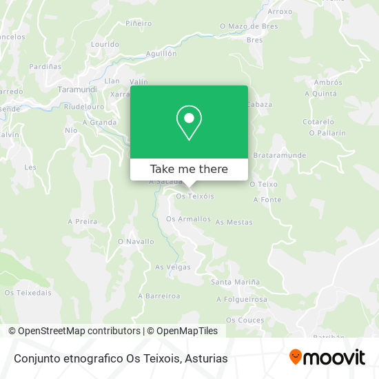 Conjunto etnografico Os Teixois map